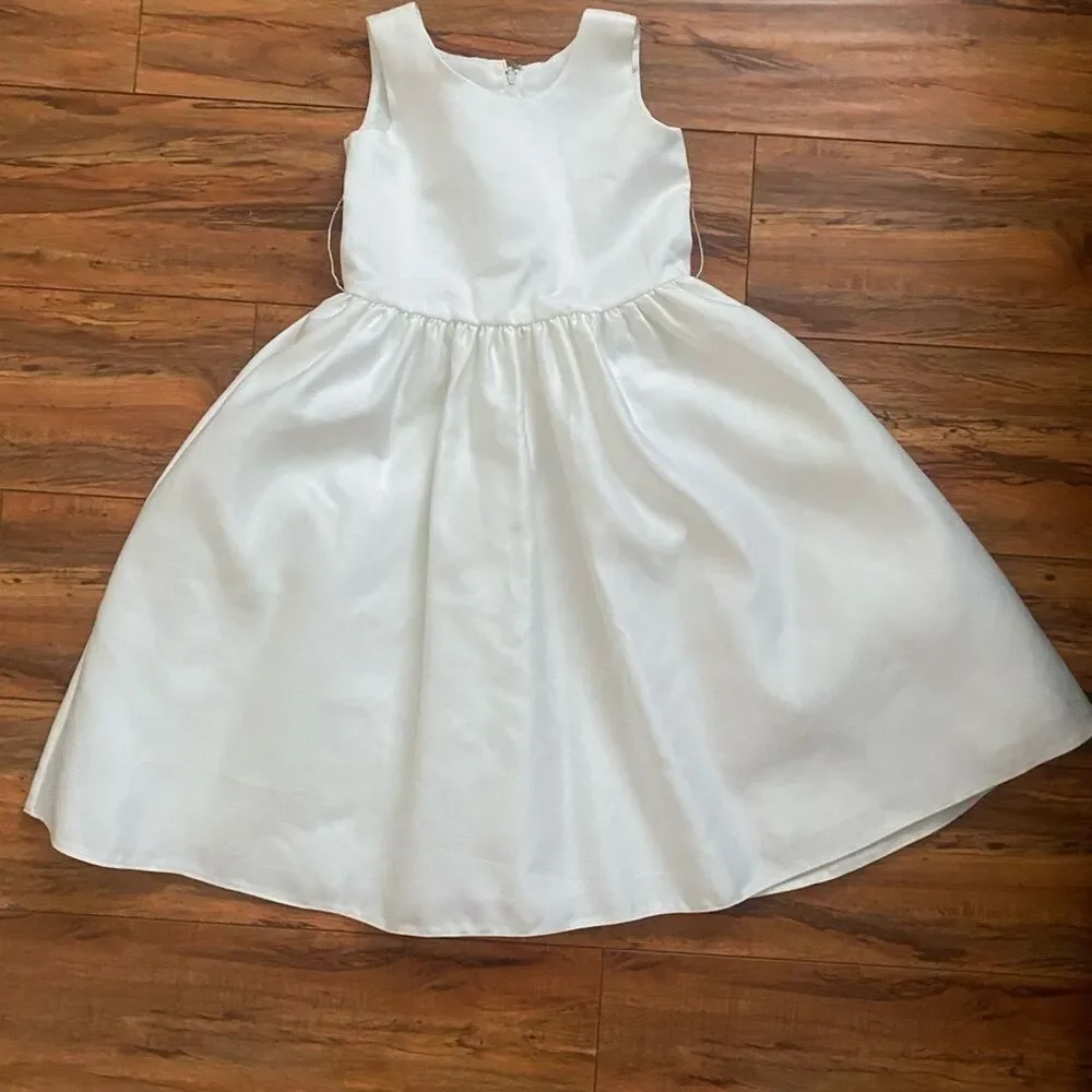 Tip Top Kids White Formal Dress sz 5